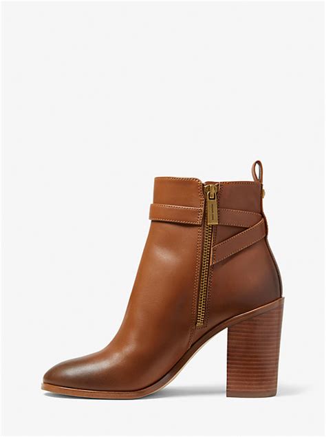 michael kors aldridge leather booties|Michael Kors Aldridge Ankle Booties in Burnished Leather.